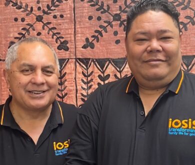 Teina (left) and Loni (right) facilitate the family violence programme.