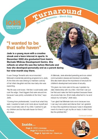 Iosis Turnaround newsletter March 2023 cover